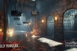 模块化地下城（哥特地牢、中世纪地牢、奇幻地牢、地下城） Modular Dungeon (Gothic Dungeon, Medieval Dungeon, Fantasy Dungeon, Dungeon)