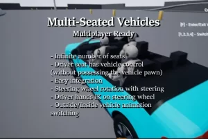 多座车辆（支持多人游戏） Multi-Seated Vehicles (Multiplayer Ready)
