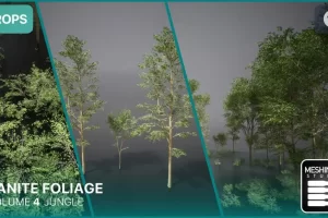 Nanite丛林植被树木灌木模型 Nanite Foliage Vol4 Jungle