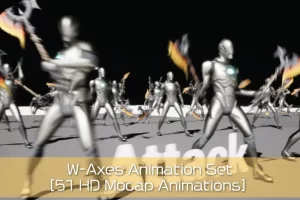W轴 [51个高清动作捕捉动画] W-Axes [51 HD Mocap Animations]