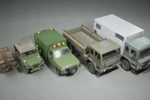车辆第10卷 – 军用（低多边形） Vehicles VOL.10 – Military (Low Poly)