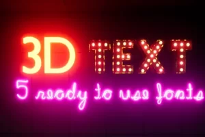 3D文字生成器 – 叙事性设计 – 自定义字体 3D Text Generator – Diegetic Design – Custom Fonts