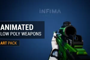 动画低多边形武器 v1.0 Animated Low Poly Weapons v1.0