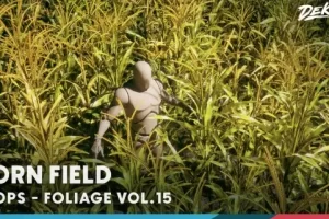 玉米地 Foliage VOL.15 – Corn Field (Nanite and Low Poly)