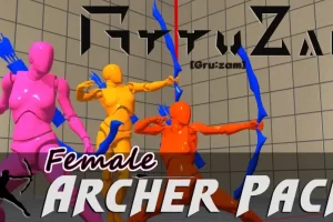 时尚弓箭手资源包（女性） – Stylish Archer Assets Pack(Female)