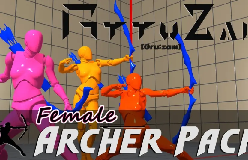 时尚弓箭手资源包(女性) - Stylish Archer Assets Pack(Female)