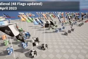 带有物理动画的国旗 – Country Flag (with Physics animation)