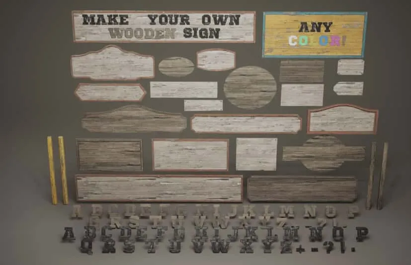 标识 第10卷 - 木制标志 - Signage VOL.10 - Wooden Signs