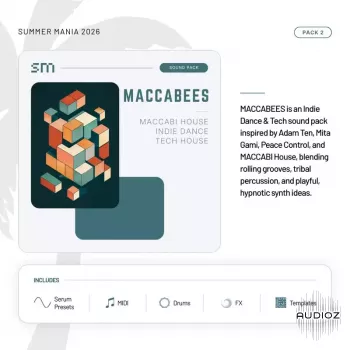 Sounds Mania Maccabees Indie Dance & Tech WAV MiDi Serum 2 Presets Ableton Project Files-ARCADiA