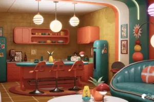 复古波普艺术生活空间环境 – Retro Pop Art Living Space Environment