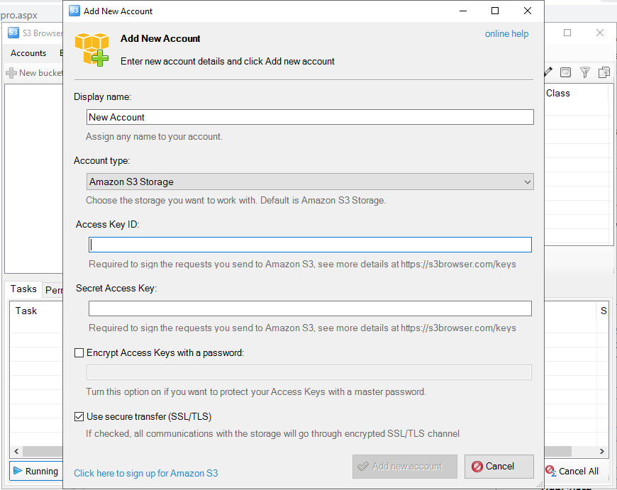 NetSDK Software S3 Browser Pro 13.5.7