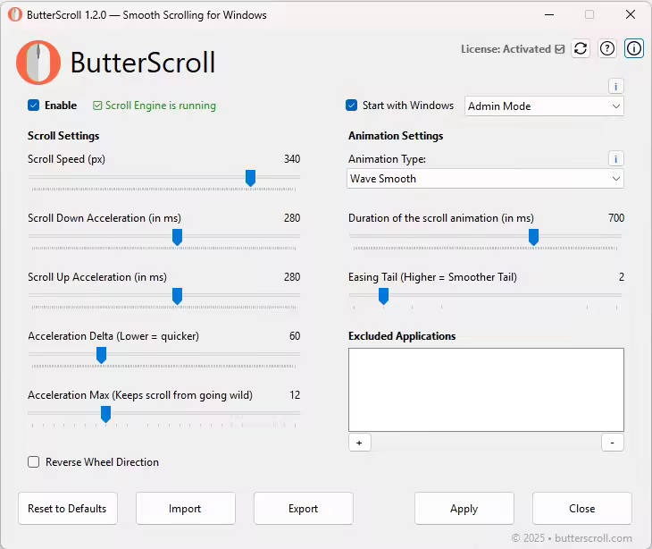ButterScroll 1.6.0