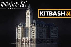 KitBash3D华盛顿3D模型包，打造影视级场景