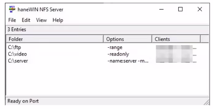 HaneWin NFS Server：Windows上快速搭建NFS服务器