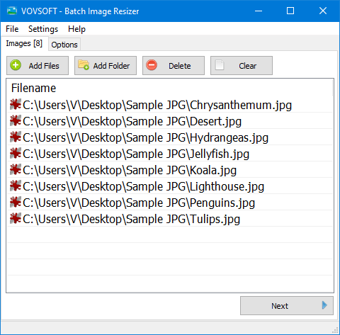 VovSoft Batch Image Resizer 2.4