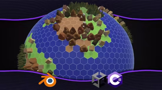 Unity与Blender打造可扩展六边形星球生成引擎指南