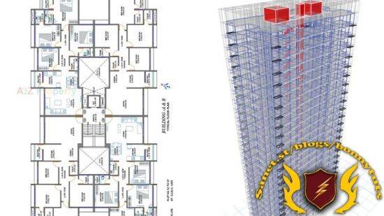 G+25 storey Residential Building Design in ETABS 21