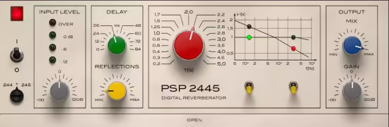 PSPaudioware PSP 2445 评测：经典数字混响插件复兴