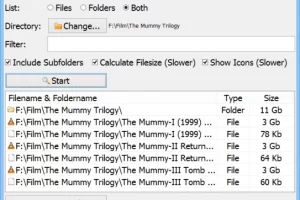 VovSoft Filename Lister 5.4：高效导出文件列表，轻松管理目录结构