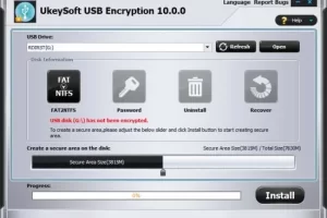 UkeySoft USB加密工具10.2多语言版，保护你的U盘数据安全