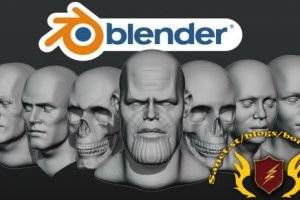 Blender头部雕刻新手教程：从零开始掌握面部解剖与数字雕刻