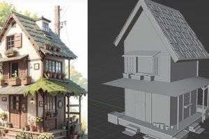 Blender与UE5打造迷人小屋环境教程