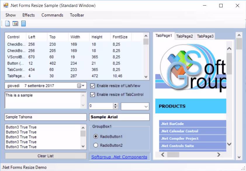 Softgroup.Net Forms Resize 13.0：自动缩放控件字体，实现分辨率独立