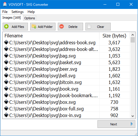VovSoft SVG Converter 2.0