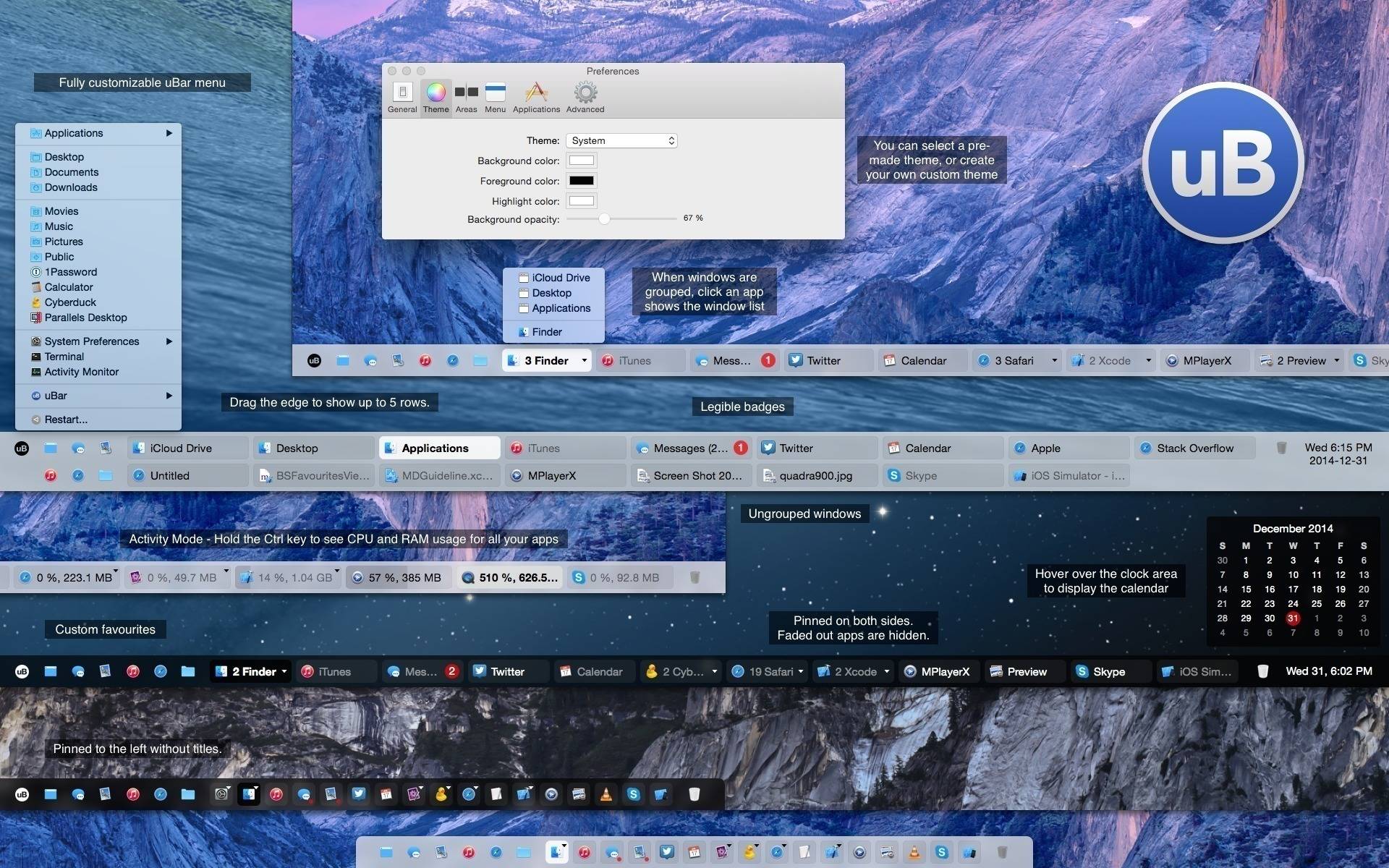 uBar 4.2.4 MacOSX