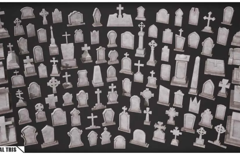 风格化墓碑包 Stylized Gravestones Pack