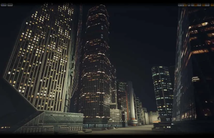 科幻现代大楼 Low Poly ModernSci-Fi Building Models