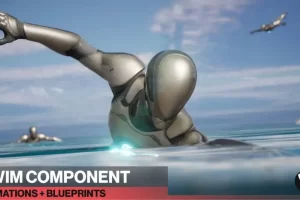 游泳组件150个动画+蓝图 Swim Component 150 Animations + Blueprints