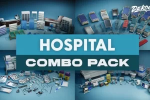 医院道具模型合集 Hospital – COMBO Prop Pack (VOL 1-6)
