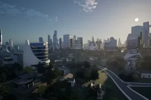 程序化未来科幻城市高楼别墅大厦场景生成器 Visus City Vol 1