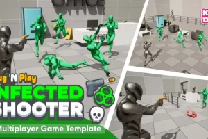 多人丧尸射击游戏模板 Infected – Multiplayer Zombie Survival