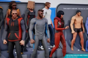 风格化的男性和女性 – 仅资产 Stylized Males and Females – assets only