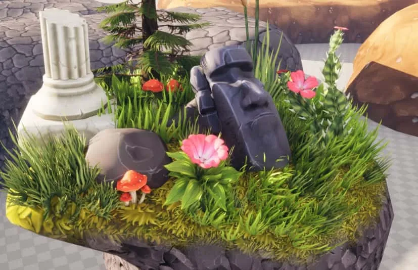 3D风格化手绘环境资产包 - 3D Stylized Handpainted Environment Asset Pack