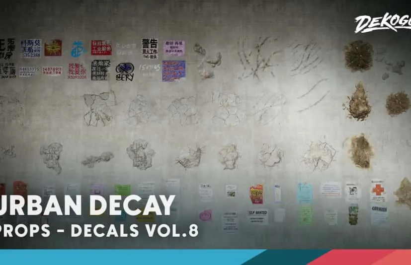 贴花 第8卷 - 城市衰败 - Decals VOL.8 - Urban Decay