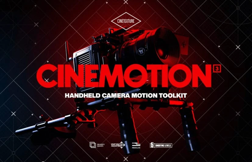 手持摄像机 Cinemotion 3 Real Handheld Camera Motion Kit