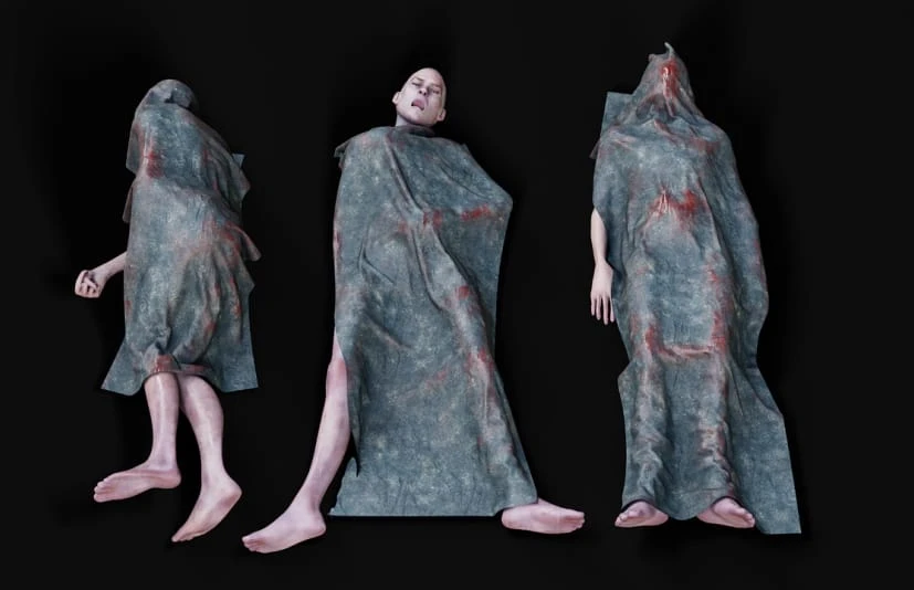 尸体素材包 Death Male Body Parts Collection VOL.VII