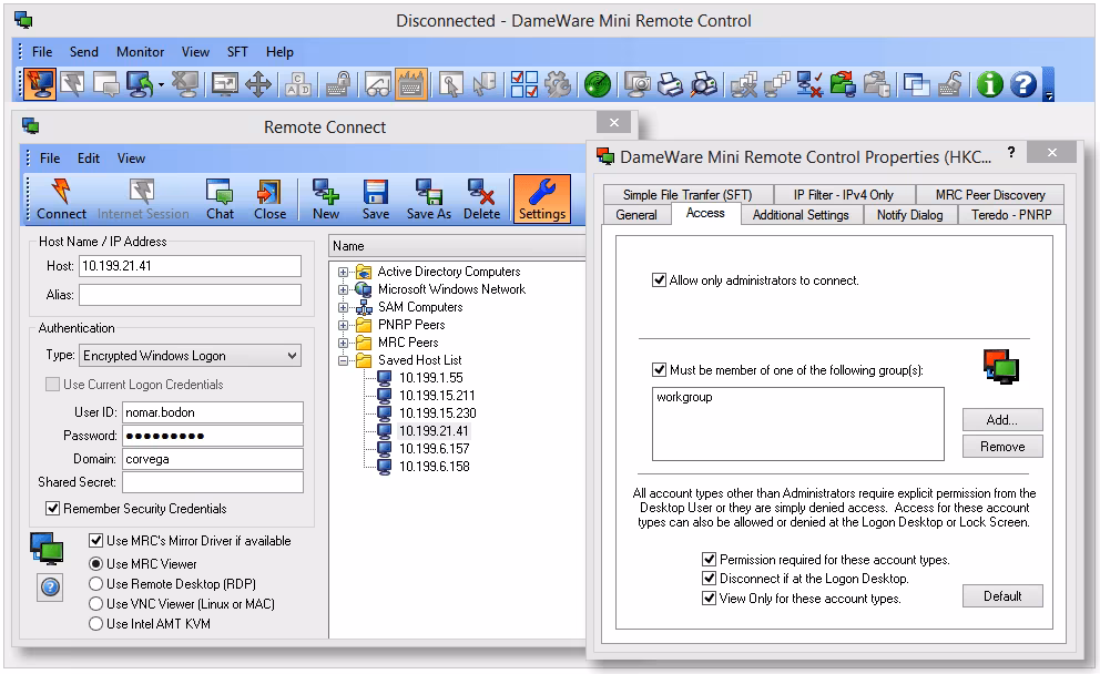 DameWare Mini Remote Control 2026.3.0.7