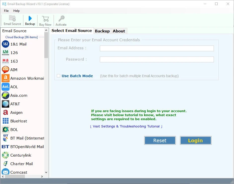 Email Backup Wizard Enterprise 26.8