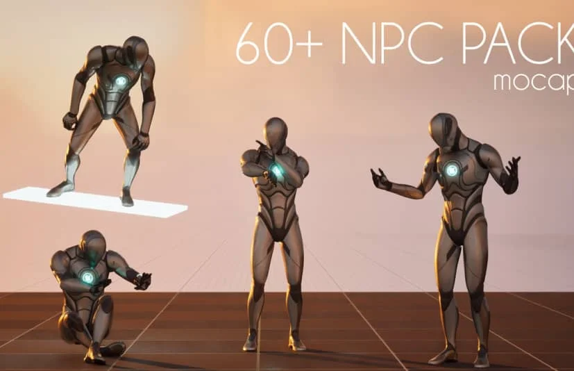 60多个人物角色动画包 NPC Animation Pack