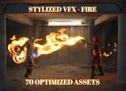 风格化火焰卡通粒子特效 Stylized VFX - Fire