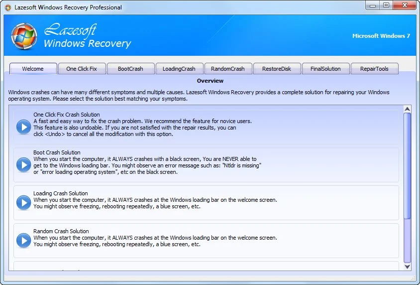 Lazesoft Windows Recovery 5.3.0.1 Unlimited / Professional / Server Edition