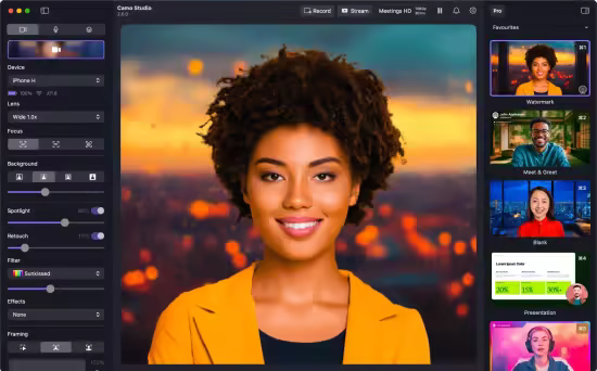 Camo Studio 2.8.2 Mac版：将手机秒变高清网络摄像头