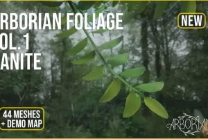 Nanite森林植被 – ArborianStudio Foliage Vol.1 | Nanite Forest