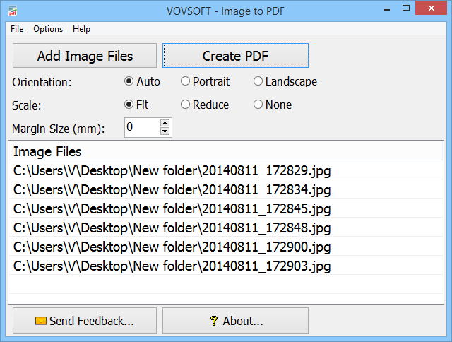 VovSoft Image to PDF 3.3