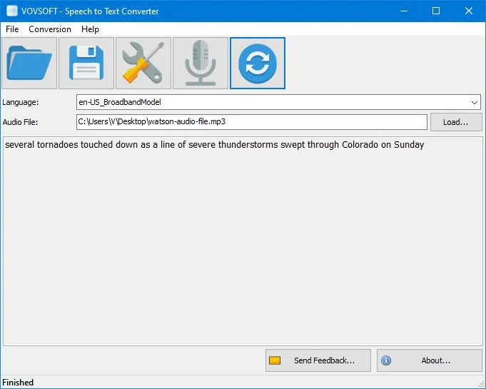 VovSoft Speech to Text Converter 6.0