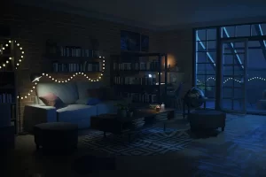学生公寓室内内部 –  Student Apartment Interior Flat Environment House